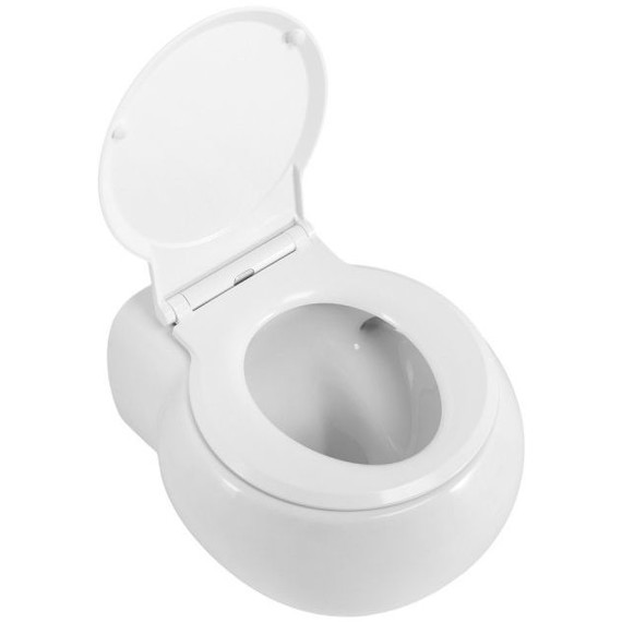 Унитаз подвесной безободковый Cezares Grande-Tor CZR-308-TH-TOR/SC с тонкой крышкой микролифт (система смыва Торнадо) - фото 13