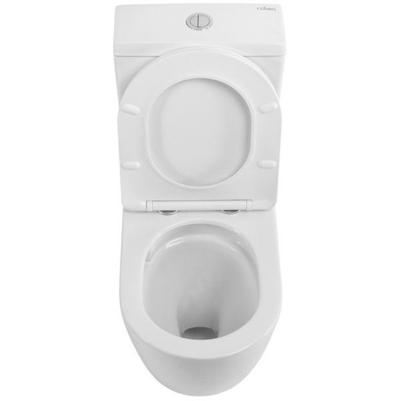 Унитаз-компакт безободковый Cezares Stylus-Tor CZR-538-CP-TOR с тонкой крышкой микролифт (система смыва Торнадо) - фото 4