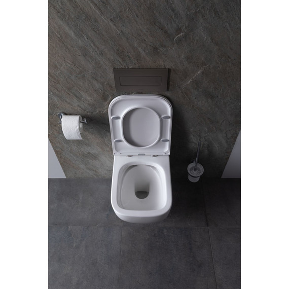 Унитаз подвесной безободковый Allen Brau Infinity 4.21004.20 с крышкой микролифт - фото 20