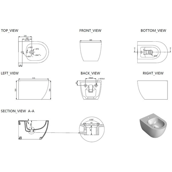 Биде подвесное Allen Brau Priority 4.31012.20 - фото 15