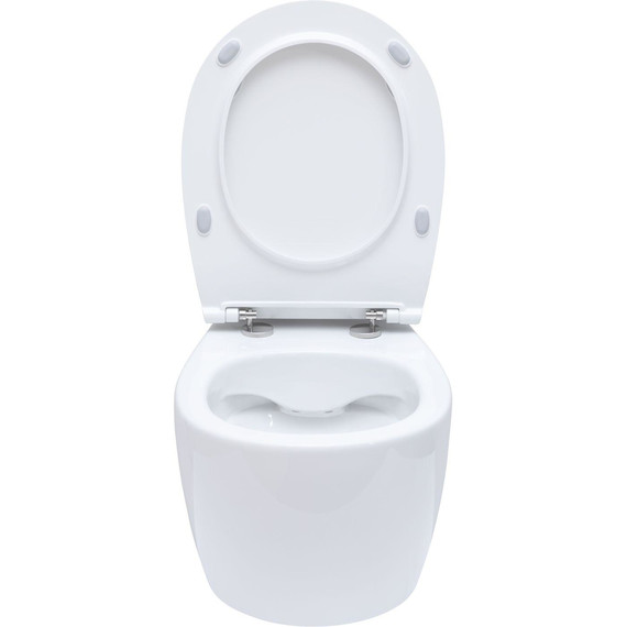 Унитаз приставной безободковый Allen Brau Fantasy 4.11004.20 с тонкой крышкой микролифт - фото 14