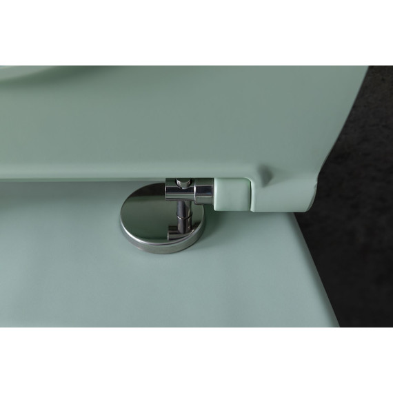 Унитаз подвесной безободковый Allen Brau Fantasy 4.11004.MT с тонкой крышкой микролифт, мятный - фото 25