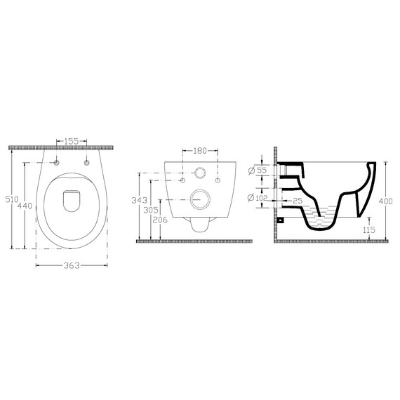 Унитаз приставной безободковый Allen Brau Fantasy 4.11004.IV с тонкой крышкой микролифт, айвори - фото 24