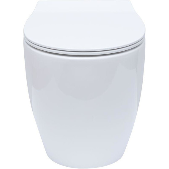 Унитаз приставной безободковый Allen Brau Fantasy 4.11007.20 с тонкой крышкой микролифт - фото 14