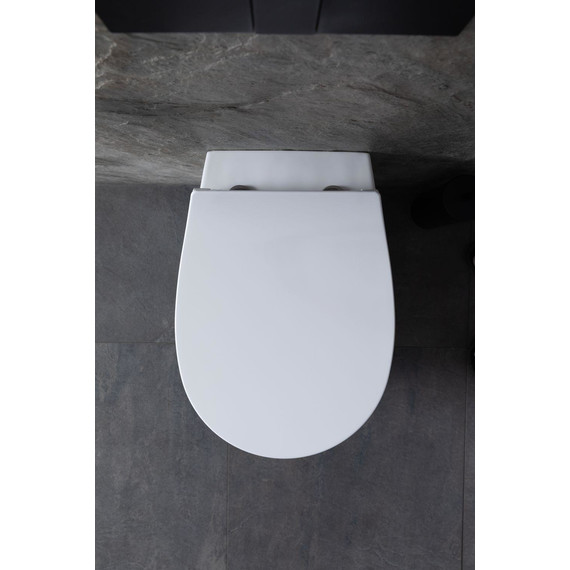 Унитаз приставной безободковый Allen Brau Fantasy 4.11007.20 с тонкой крышкой микролифт - фото 22