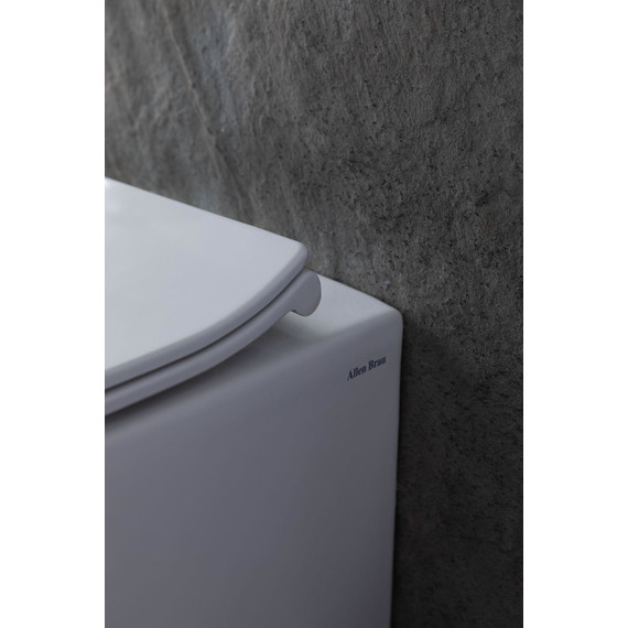 Унитаз приставной безободковый Allen Brau Fantasy 4.11007.20 с тонкой крышкой микролифт - фото 26