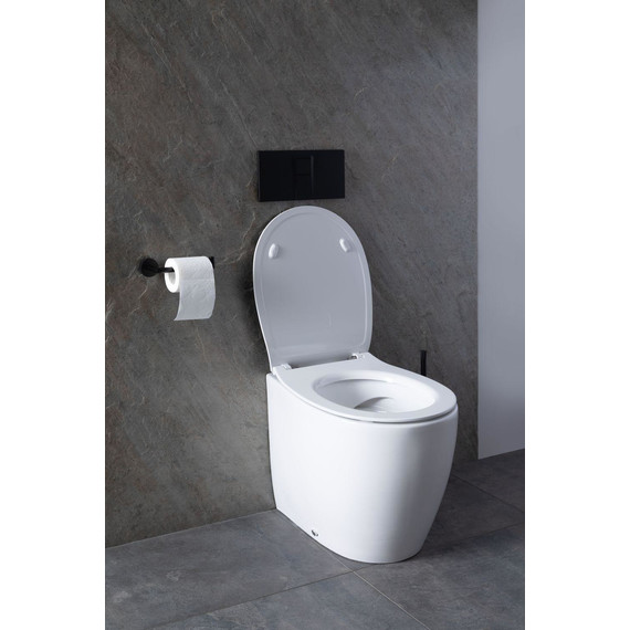 Унитаз приставной безободковый Allen Brau Fantasy 4.11007.20 с тонкой крышкой микролифт - фото 29