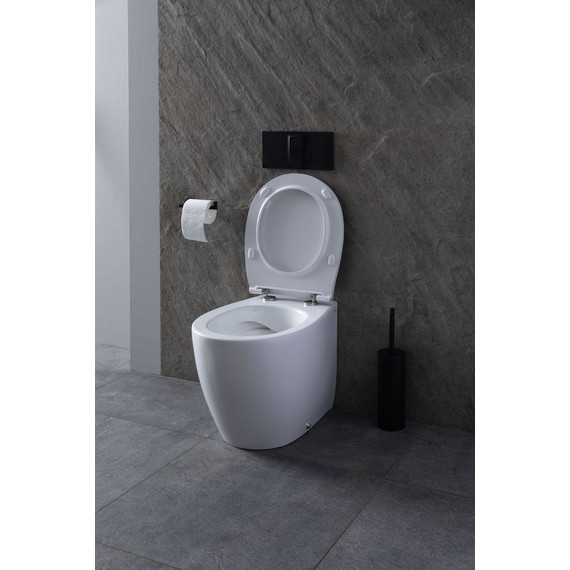 Унитаз приставной безободковый Allen Brau Fantasy 4.11007.20 с тонкой крышкой микролифт - фото 33