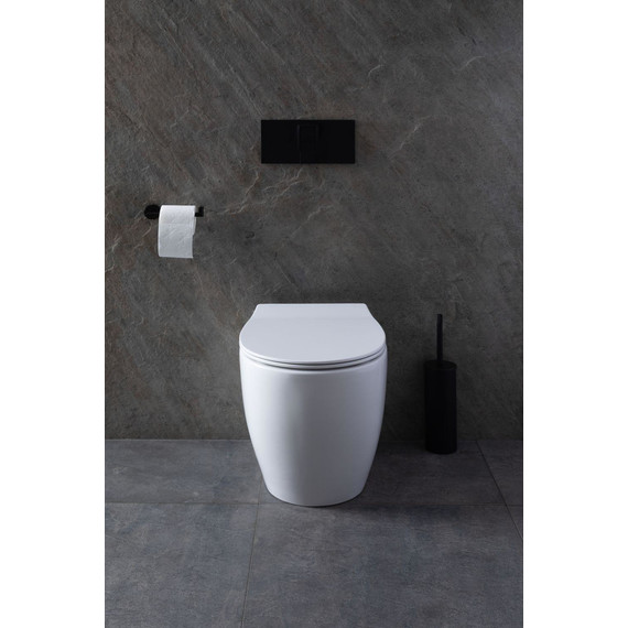 Унитаз приставной безободковый Allen Brau Fantasy 4.11007.20 с тонкой крышкой микролифт - фото 37