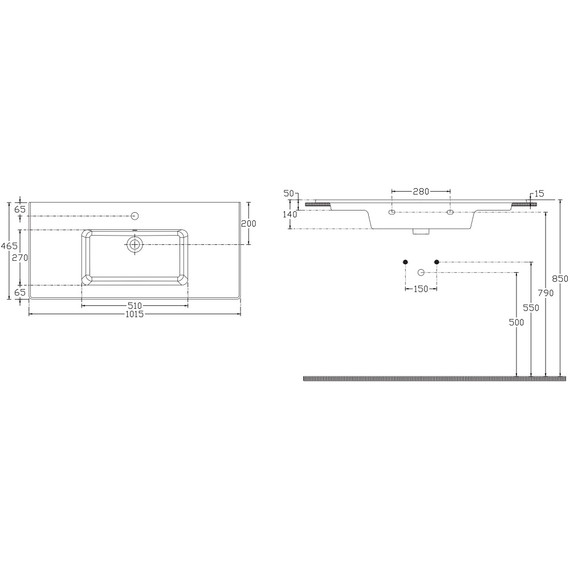 Раковина врезная на столешницу Allen Brau Fantasy 102 см 4.11014.20 - фото 11