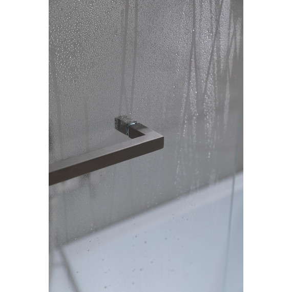 Шторка для ванны Allen Brau Priority 80x150 см 3.31024.BA, серебро браш/прозрачное - фото 12