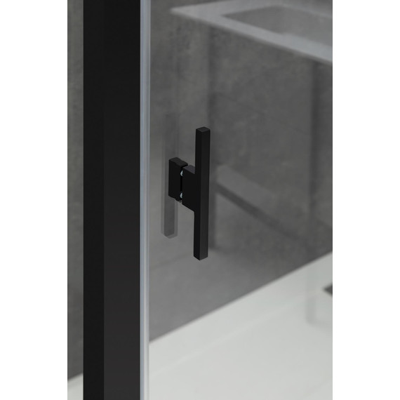 Душевая дверь Allen Brau Priority 120 см 3.31009.BBA, чёрный браш/прозрачное - фото 6