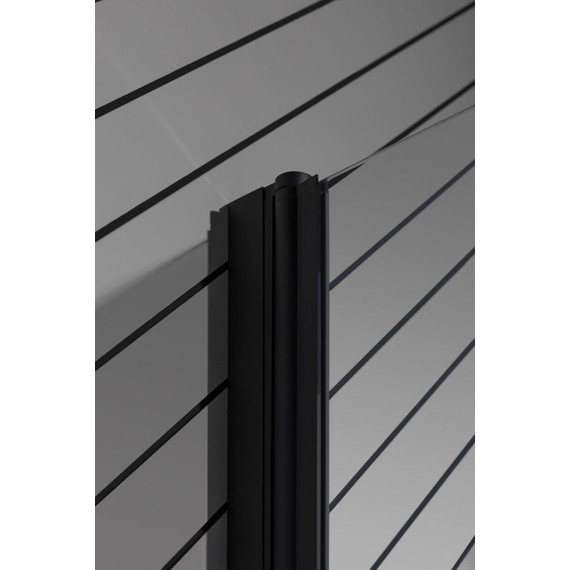 Шторка для ванны Allen Brau Priority 80x150 см 3.31022.BBA, чёрный браш/прозрачное - фото 6