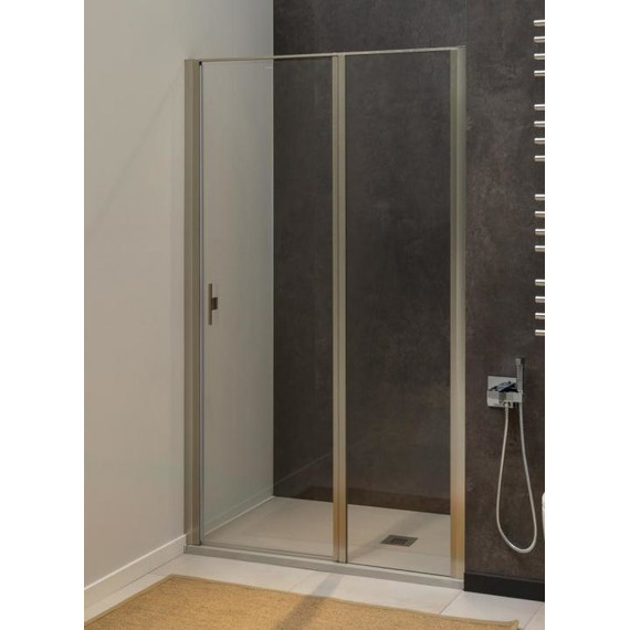 Душевая дверь Allen Brau Priority 100 см 3.31029.BA (стекло 8 мм) серебро браш/прозрачное - фото 14