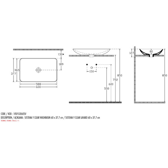 Раковина-чаша Allen Brau Fantasy 60 см 4.11016.20 - фото 4