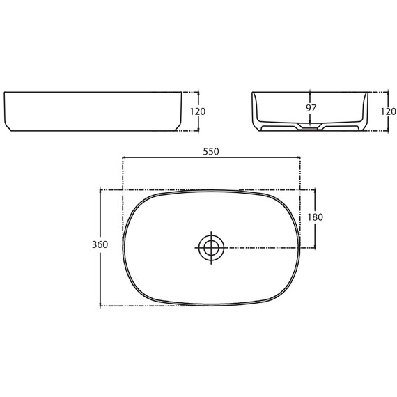 Раковина-чаша Allen Brau Fantasy 55 см 4.11022.21, белый матовый - фото 7