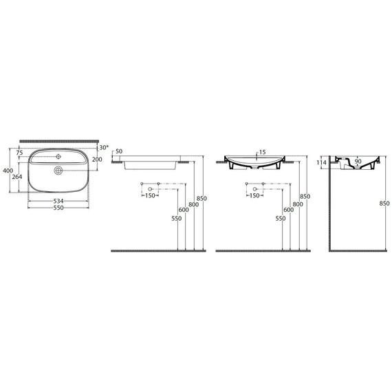 Раковина-чаша Allen Brau Fantasy Sphere 55 см 4.11034.SM, розовый - фото 2