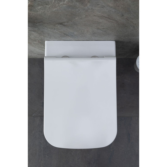 Унитаз подвесной безободковый Allen Brau Infinity 4.21011.20 с крышкой микролифт - фото 18