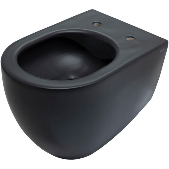 Унитаз подвесной безободковый Allen Brau Reality 4.32006.31 с крышкой микролифт, чёрный матовый - фото 11