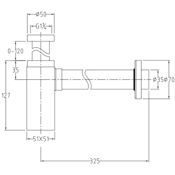 Сифон для умывальника Allen Brau Infinity 5.21027-31, чёрный матовый - фото 2