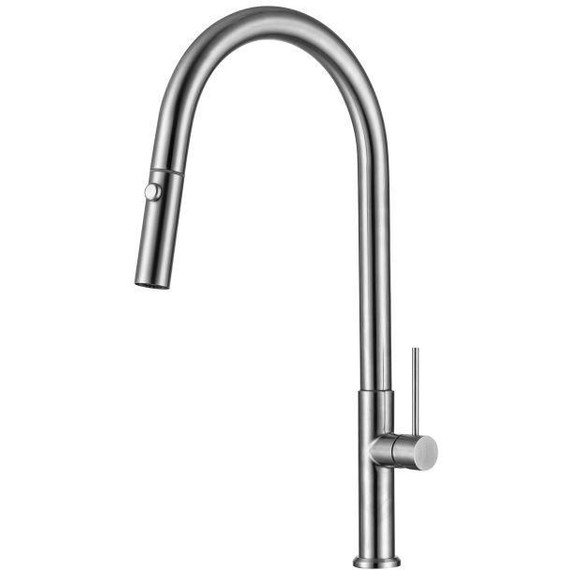 Смеситель для кухни Allen Brau Sprungfeder 5.60002-SS, сталь браш - фото 