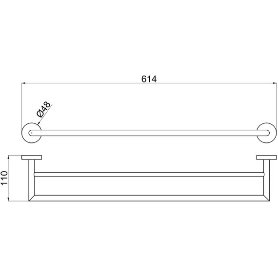 Полотенцедержатель Allen Brau Priority 6.31012-31, цвет чёрный матовый - фото 2