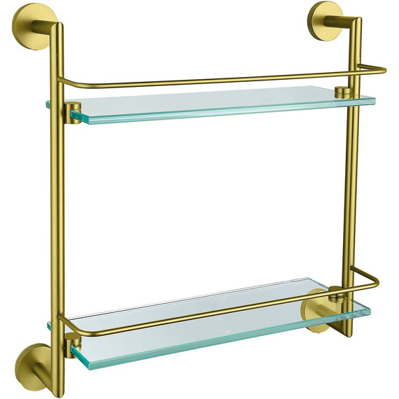 Полка стеклянная Allen Brau Priority 6.31015-GB 41 см, цвет золото - фото 
