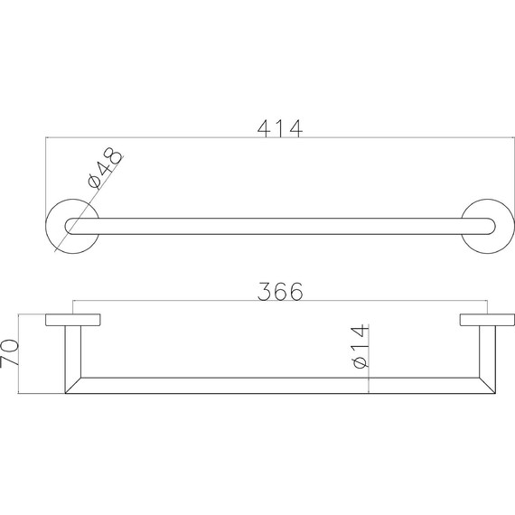 Полотенцедержатель Allen Brau Priority 6.31A11-31, цвет чёрный матовый - фото 2