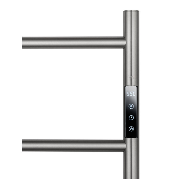 Полотенцесушитель электрический Wonzon & Woghand Bonn П5 450x738 мм WW-AL405-BR, никель - фото 3