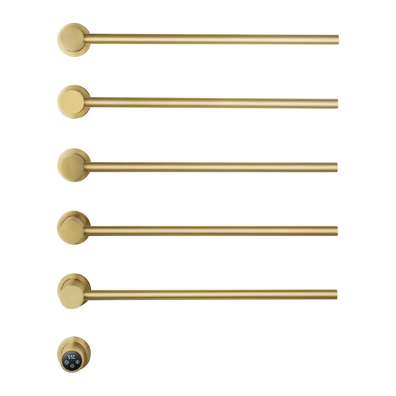 Полотенцесушитель электрический Wonzon & Woghand Hamburg П5 520x665 мм WW-AL315-BG, золото - фото 2