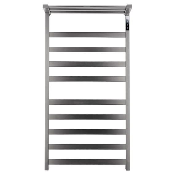 Полотенцесушитель электрический Wonzon & Woghand Frankfurt с полкой П10 450x900 мм WW-1029-GM, темный графит - фото 2