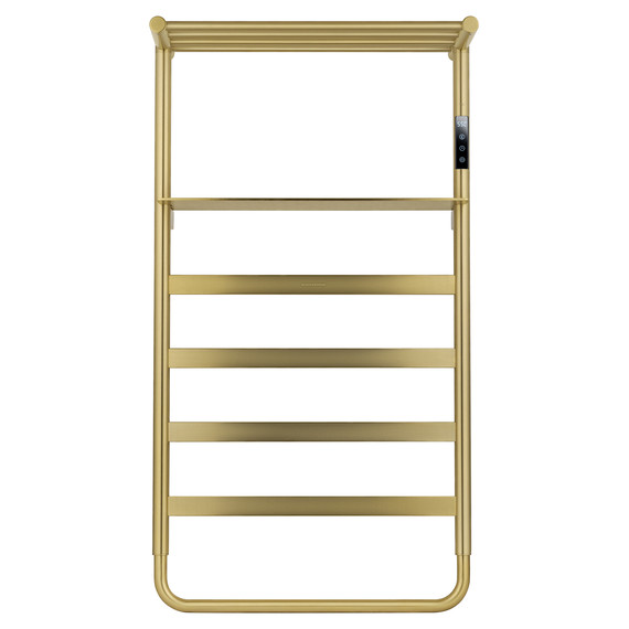 Полотенцесушитель электрический Wonzon & Woghand Düsseldorf с полкой П7 450x862 мм WW-A208-BG, золото - фото 2