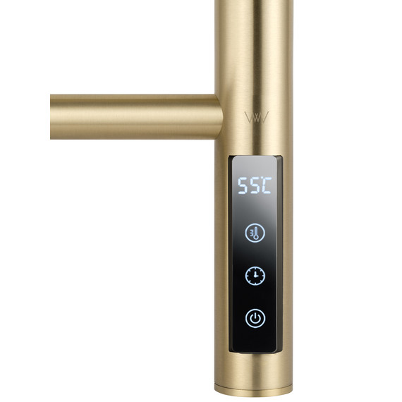 Полотенцесушитель электрический Wonzon & Woghand Bonn П9 418x904 мм WW-AL409-BG, золото - фото 4