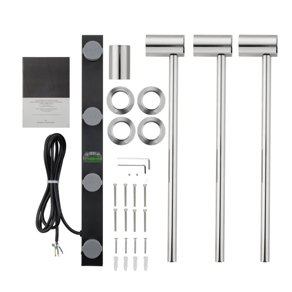 Полотенцесушитель электрический Wonzon & Woghand Hamburg П3 520x515 мм WW-AL313-CR - фото 5