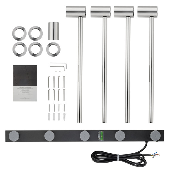 Полотенцесушитель электрический Wonzon & Woghand Hamburg П4 468x665 мм WW-AL314-CR - фото 5