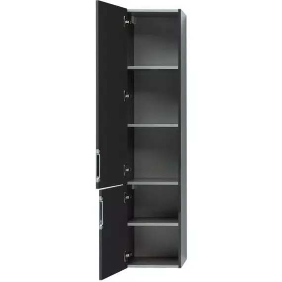 Пенал подвесной Aquanet Алвита 35 см 00249618 L, серый антрацит - фото 5