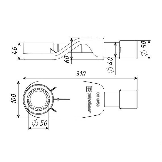 Трап Wonzon & Woghand 90 см WW-65409M-BR, никель - фото 8