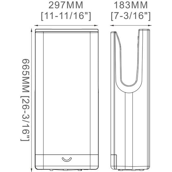 Сушилка для рук SantiLine SL-8003, чёрный матовый - фото 3