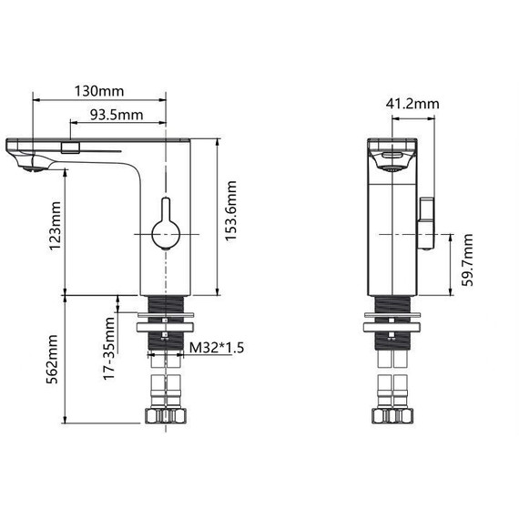 Смеситель для раковины электронный SantiLine Photocell SL-9031 - фото 2