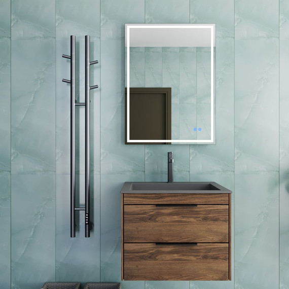 Полотенцесушитель электрический Vincea П2 122x1304 мм VTD-1D2GE, графит (возможность скрытого подключения) - фото 4