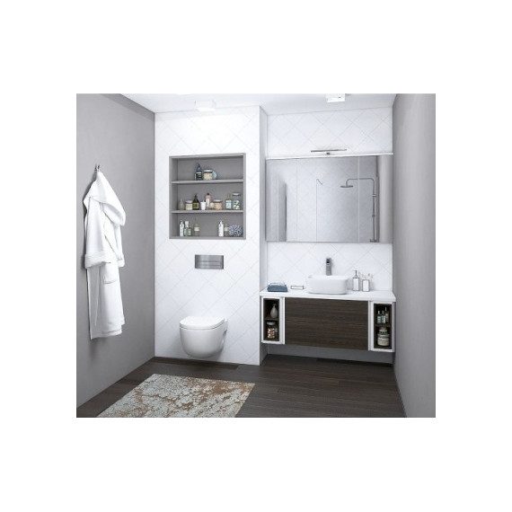 Зеркало шкаф Акватон Брук 120 см 1A200802BC010 - фото 5