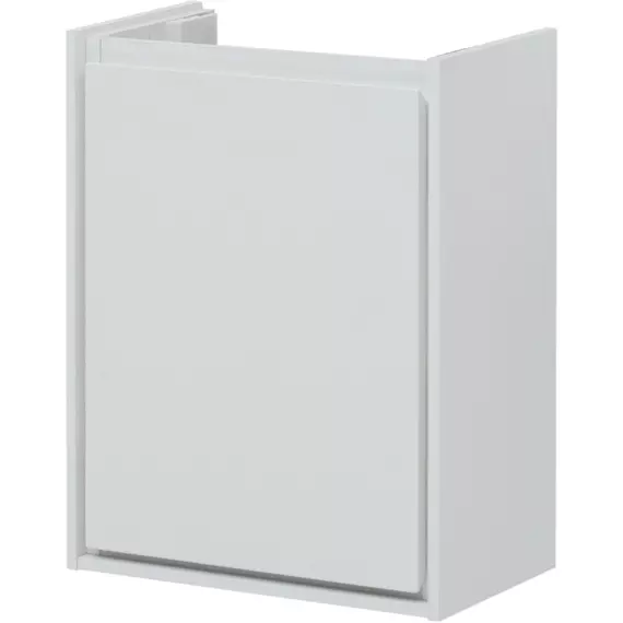 Тумба подвесная с раковиной Aquanet Милан 45 см 00339962, белый глянец - фото 5