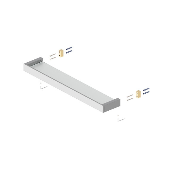 Стеклянная полка Timo Petruma 15272/18, цвет чёрное золото - фото 2
