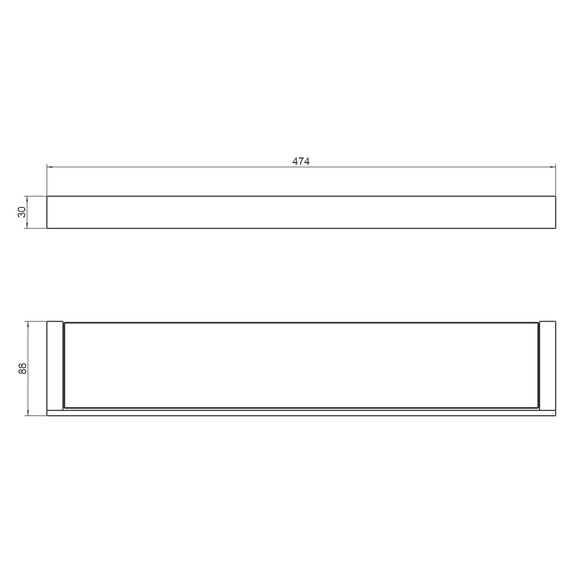 Стеклянная полка Timo Petruma 15272/18, цвет чёрное золото - фото 3