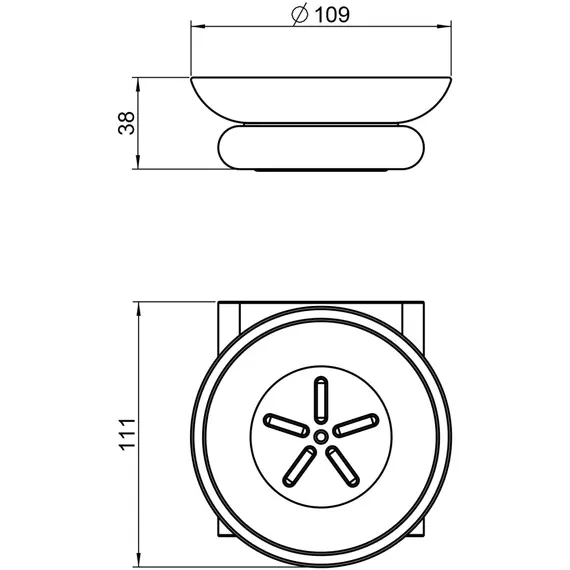 Мыльница Timo Luiro 18421/17, цвет золото матовое - фото 2
