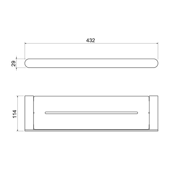 Полочка Timo Saona 13073/03, цвет чёрный матовый - фото 2