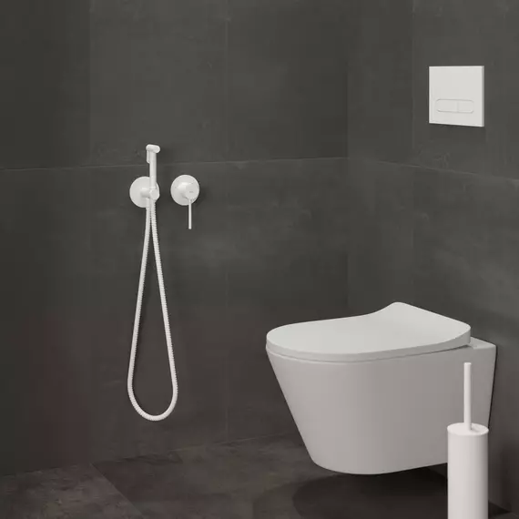 Набор для гигиенического душа Timo Saona 2339/16SM (со скрытой частью) белый матовый - фото 4