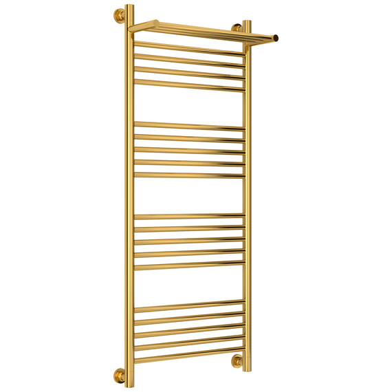Полотенцесушитель водяной Сунержа Богема+ с полкой П20 500x1260 мм 03-0223-1250, золото - фото 