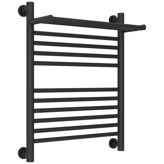 Полотенцесушитель водяной Сунержа Богема+ с полкой П11 500x660 мм 15-0223-6050, тёмный титан муар - фото 