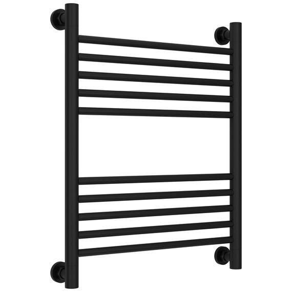 Полотенцесушитель водяной Сунержа Богема+ П10 500x660 мм (прямая перемычка) 31-0220-6050, чёрный матовый - фото 
